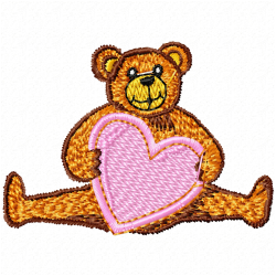 Teddy Embroidery Design 9